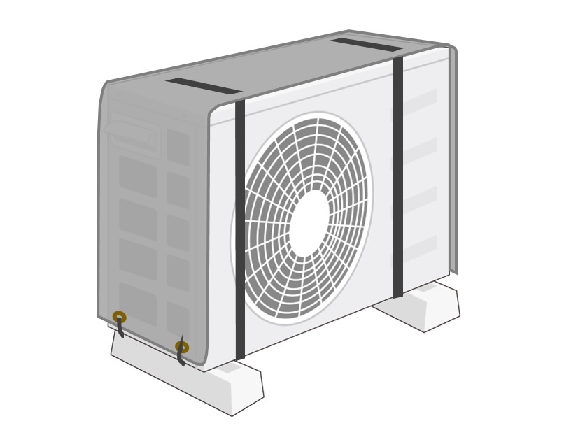 エアコンの室外機遮熱カバーも承ります